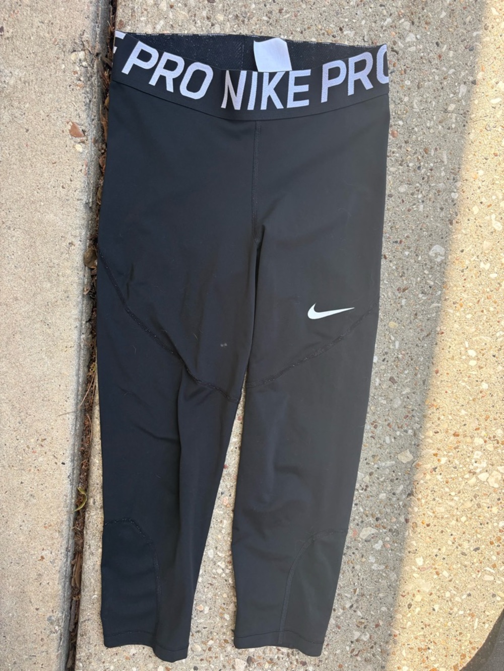Kids Black Performance Capri Leggings